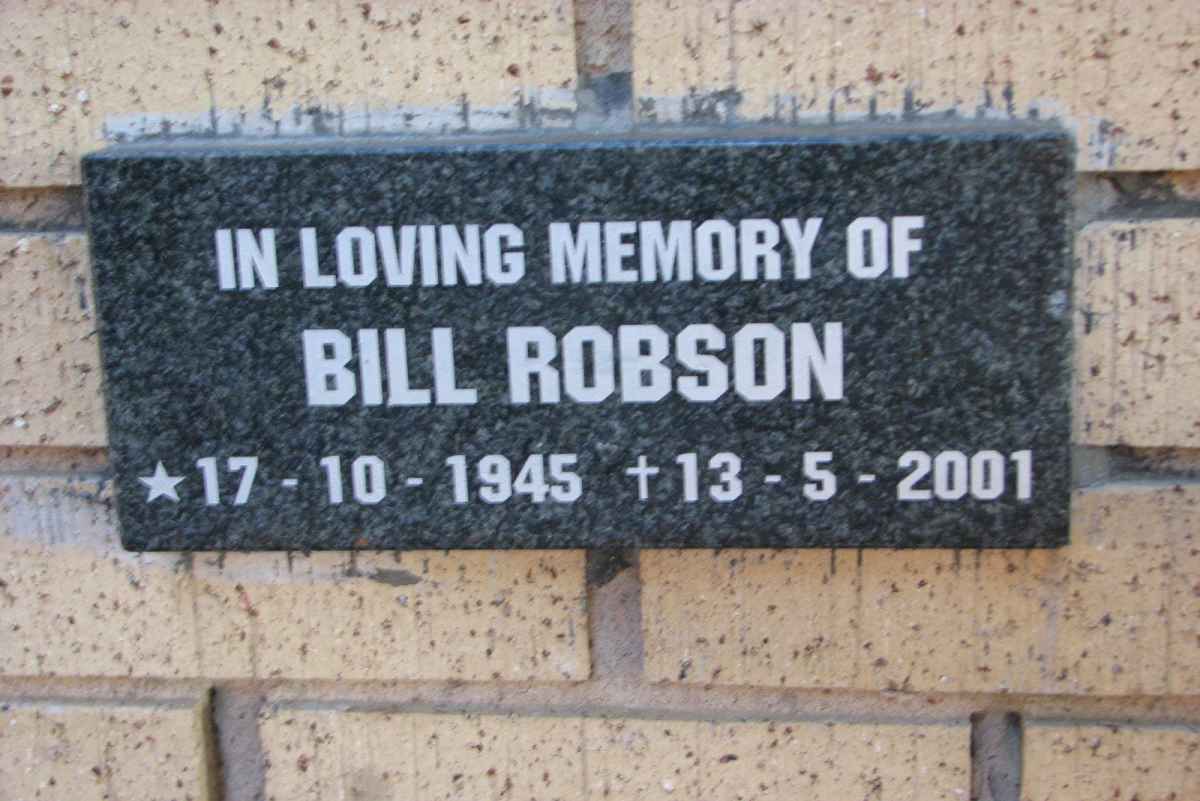 ROBSON Bill 1945-2001