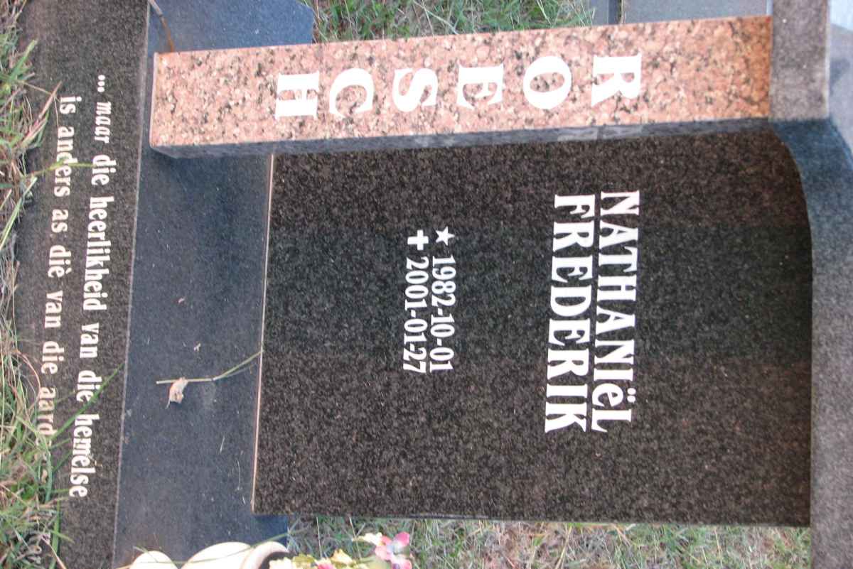 ROESCH  Nathaniël Frederik 1982-2001