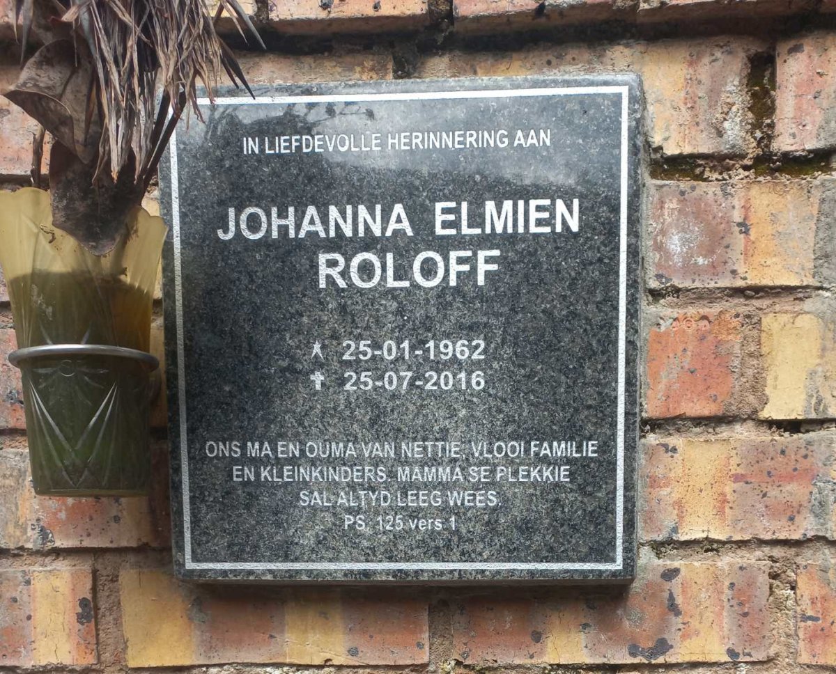 ROLOFF Johanna Elmien 1962-2016