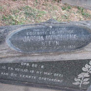 STEYN Jacoba Magrietha 191?-1974