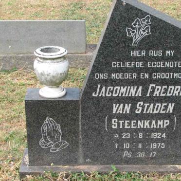 STADEN Jacomina Fredrika, van nee STEENKAMP 1924-1975