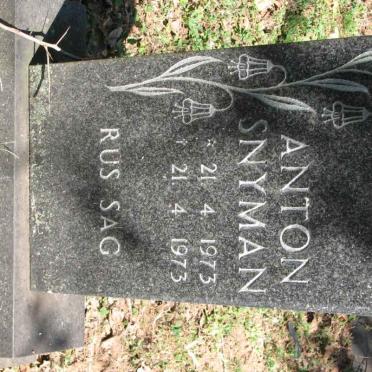 SNYMAN Anton 1973-1973