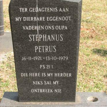 SCHYFF Stephanus Petrus, van der 1921-1979
