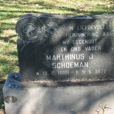 SCHOEMAN Marthinus J. 1898-1977