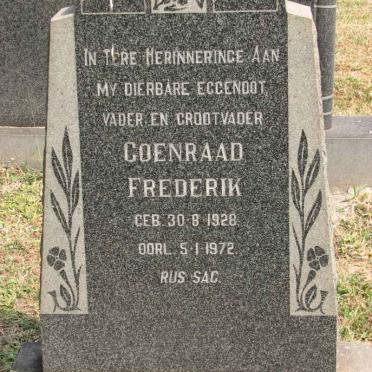 VISSER Coenraad Frederik 1928-1972