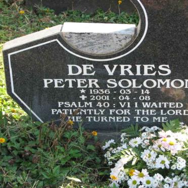 VRIES Peter Solomon, de 1936-2001