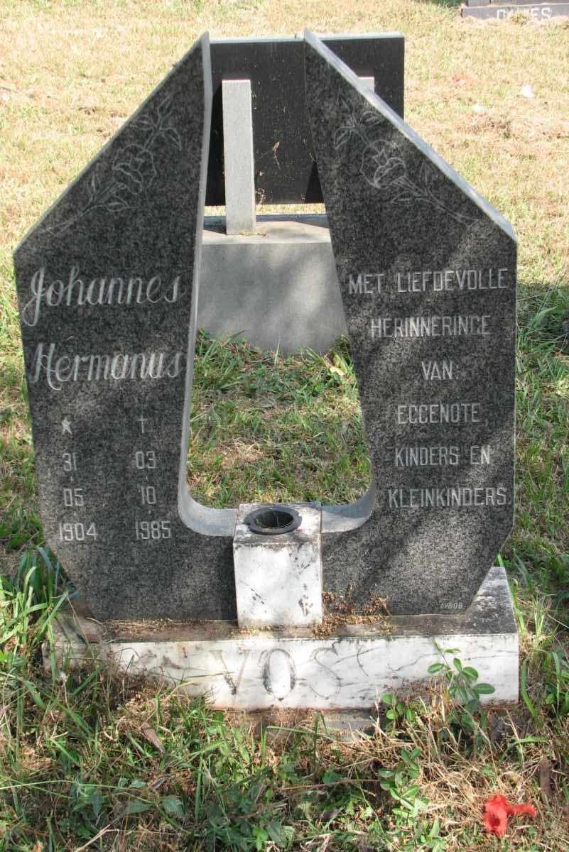 VOS Johannes Hermanus 1904-1985