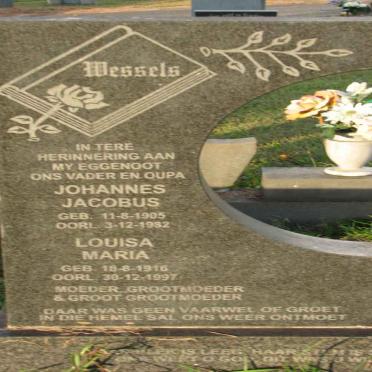WESSELS Johannes Jacobus 1905-1992 &amp; Louisa Maria 1916-1997