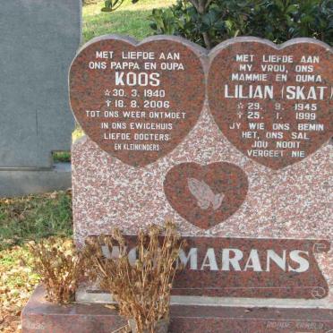 WOLMARANS Koos 1940-2006 &amp; Lilian 1945-1999