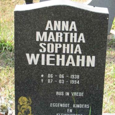 WIEHAHN Anna Martha Sophia 1938-1994