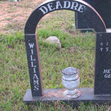 WILLIAMS Deadre 1960-1991