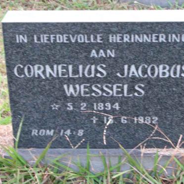WESSELS Cornelius Jacobus 1894-1982