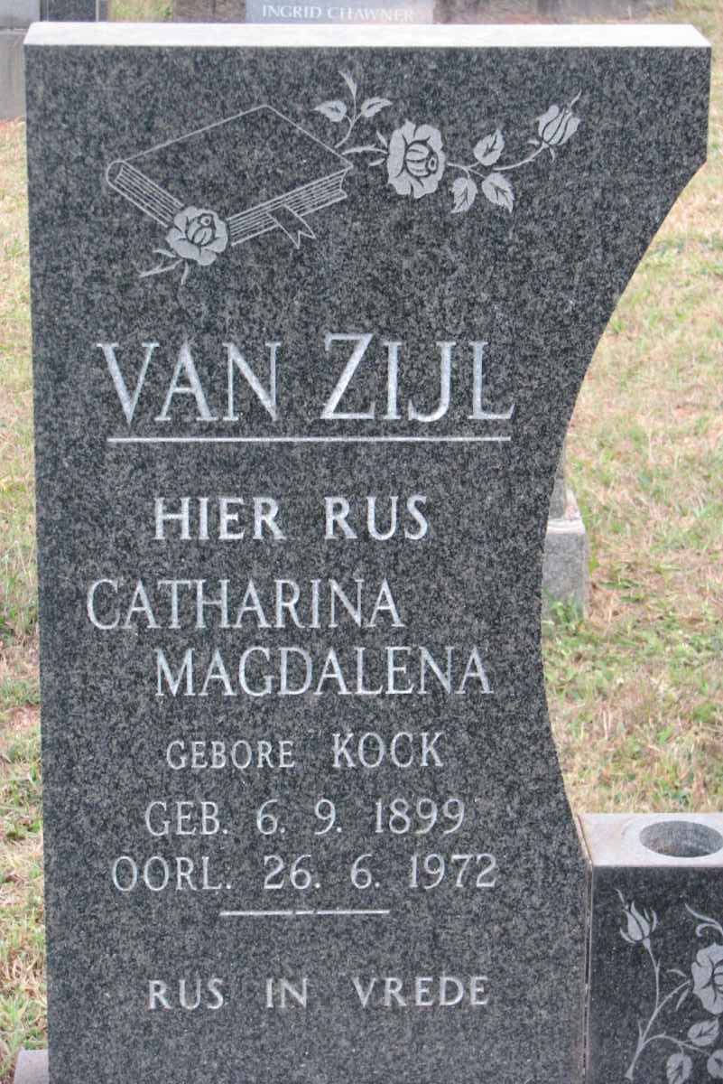 ZIJL Catharina Magdalena, van nee KOCK 1899-1972