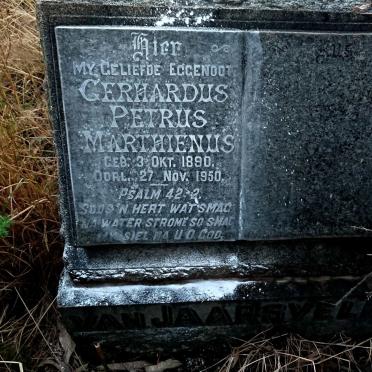 JAARSVELD Gerhardus Petrus Marthienus, van 1890-1950