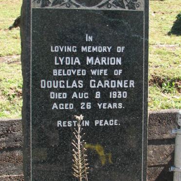 GARDNER Lydia Marion -1930