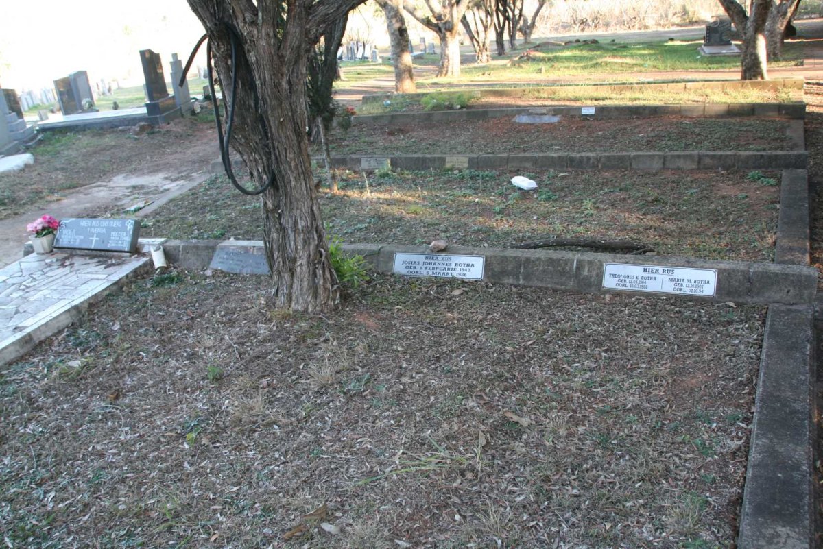 BOTHA Theodorus E. 1904-1988 &amp; Maria M. 1907-1994 :: BOTHA Josias Johannes 1943-1986