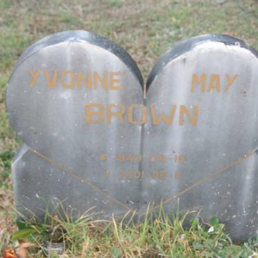 BROWN Yvonne May 1943-2001