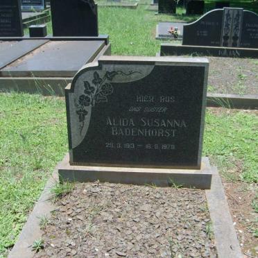 BADENHORST Alida Susanna 1913-1978