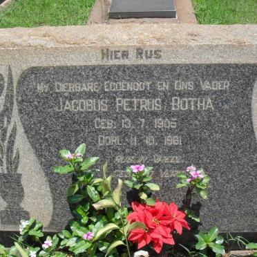 BOTHA Jacobus Petrus 1905-1961