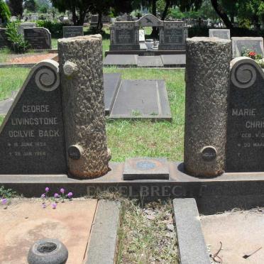 BACK George Livingstone 1924-1964 &amp; Marie Christina V.D. WATT 1926-