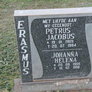 ERASMUS Petrus Jacobus 1909-1984 &amp; Johanna Helena 1906-1998