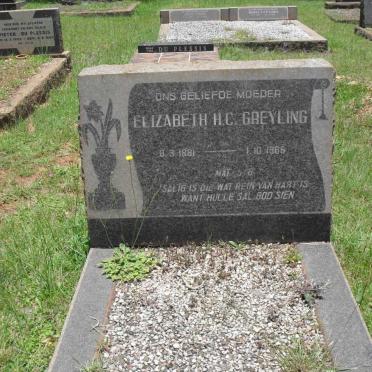 GREYLING Elizabeth H.C. 1881-1966