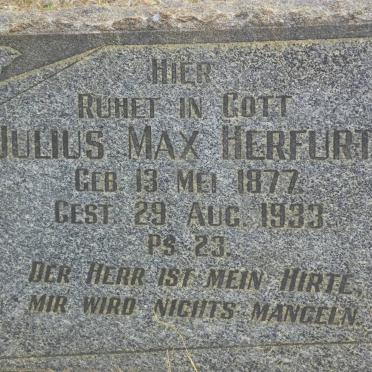 HERFURTH Julius Max 1877-1933