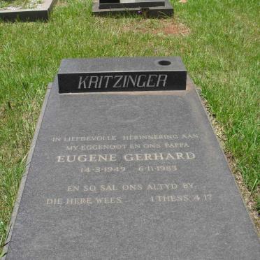 KRITZINGER Eugene Gerhard 1949-1983