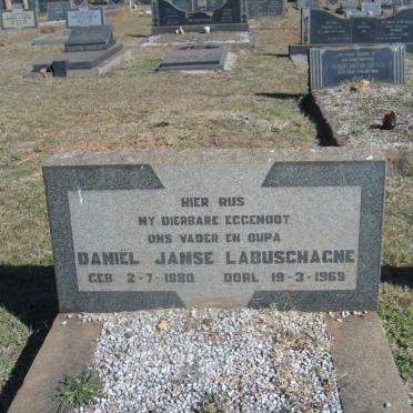 LABUSCHAGNE Daniël Janse 1880-1969