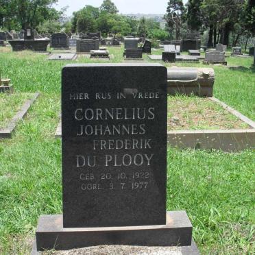 PLOOY Cornelius Johannes Frederik, du 1922-1977