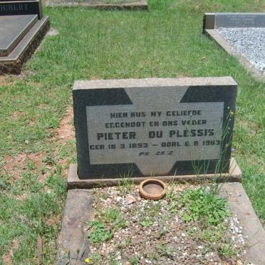 PLESSIS Pieter, du 1893-1963