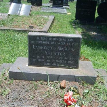 POTGIETER Lambertus Nikolaas 1938-1994