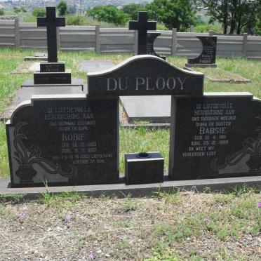 PLOOY Kobie, du 1903-1982 &amp; Babsie 1911-1989