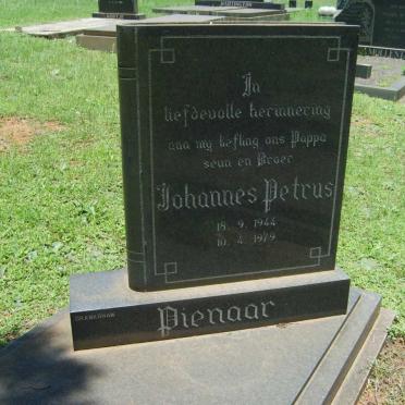 PIENAAR Johannes Petrus 1944-1979