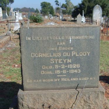 STEYN Cornelius du Plooy 1926-1943