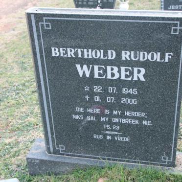 WEBER Berthold Rudolf 1945-2006