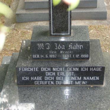 KUHN M.D. Ida nee WEBER 1897-1990