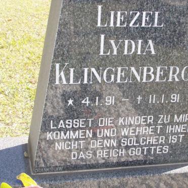 KLINGENBERG Liezel Lydia 1991-1991