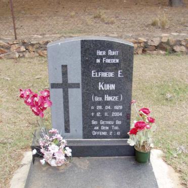 KUHN Elfriede E. nee HINZE 1928-2004