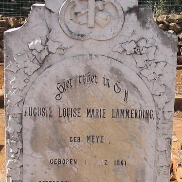 LAMMERDING Auguste Louise Marie nee MEYER 1861-1894