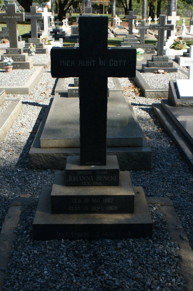 BENEKE Johanna nee PAUL 1882-1969