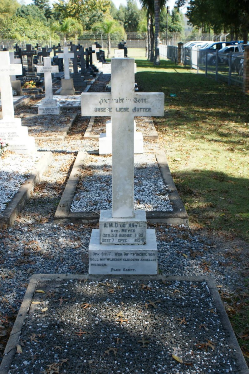 JOHANNES A.M.D. nee MEYER 1868-1941