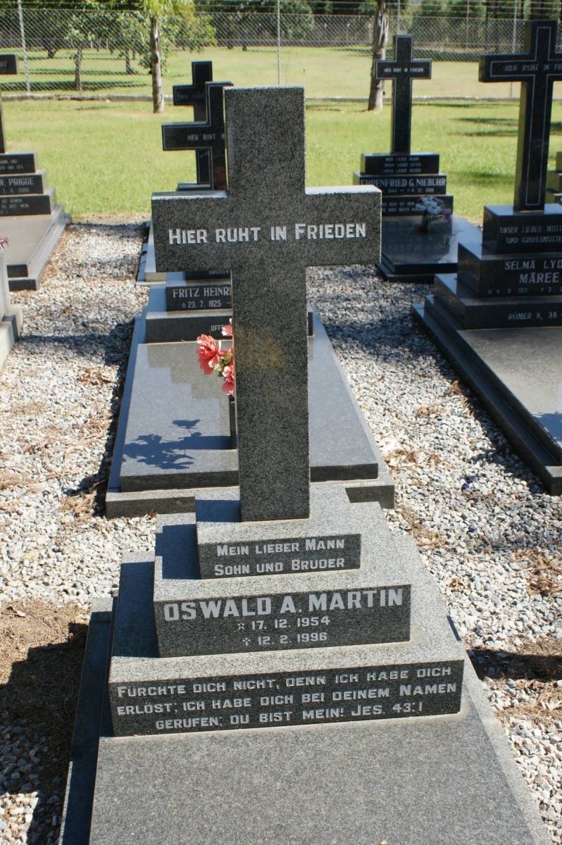 MARTIN Oswald A. 1954-1996