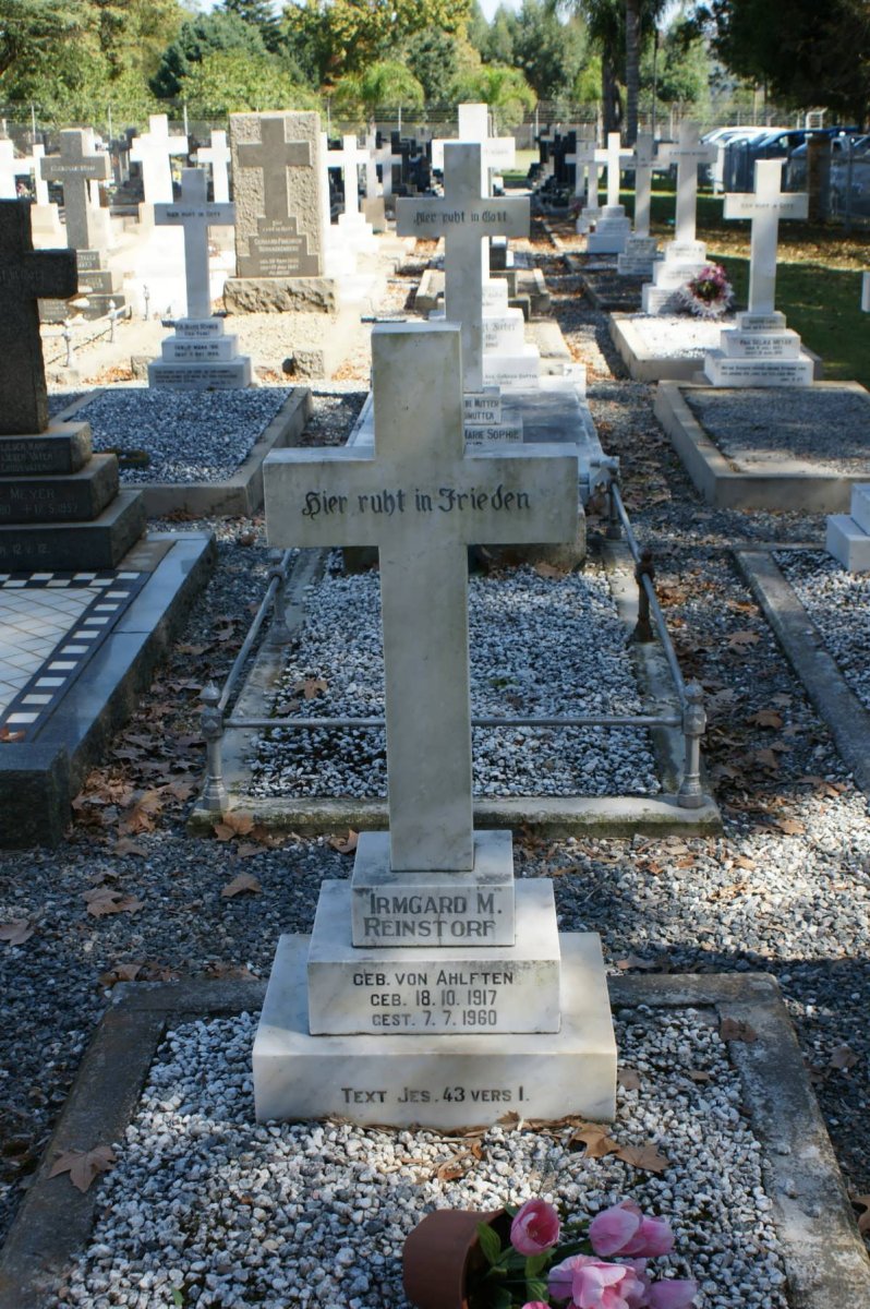 REINSTORF Irmgard M. nee von AHLFTEN 1917-1960