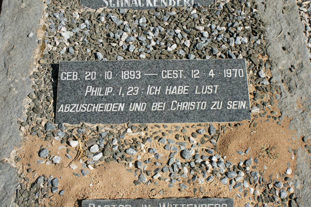 SCHNACKENBERG Olga Magdalena Elisabeth Louise 1893-1970