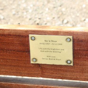 ROUX Nic, le 1947-2009