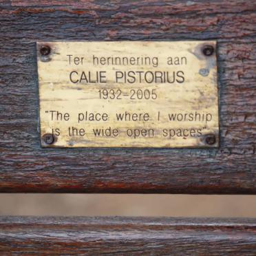 PISTORIUS Calie 1932-2005