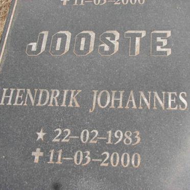 JOOSTE Hendrik Johannes 1983-2000