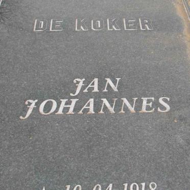 KOKER Jan Johannes, de 1918-2000