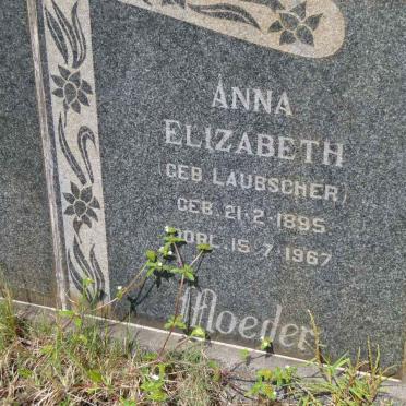 BOTHA Anna Elizabeth nee LAUBSCHER 1895-1967 